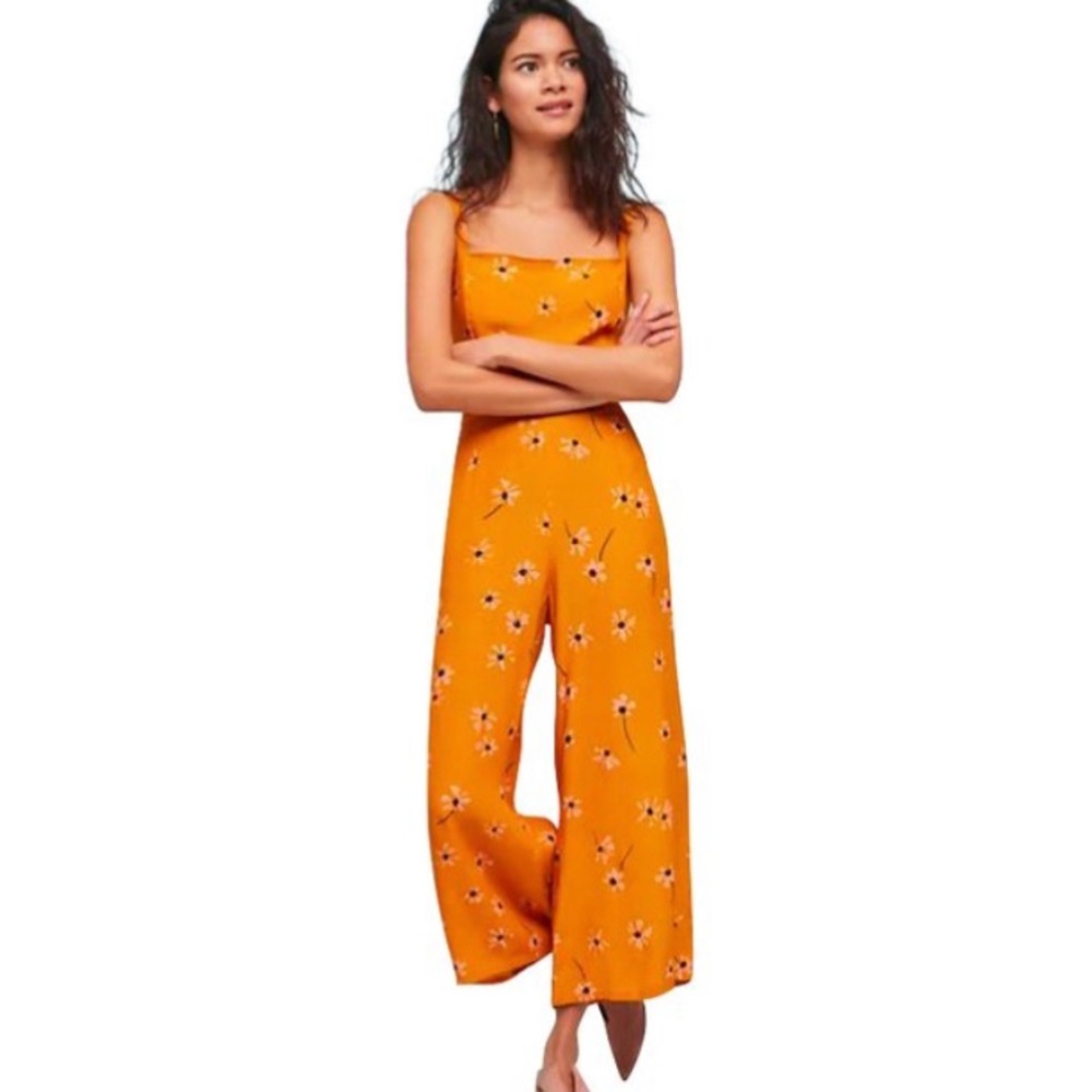 Faithful the Brand Yellow Floral Jumpsuit